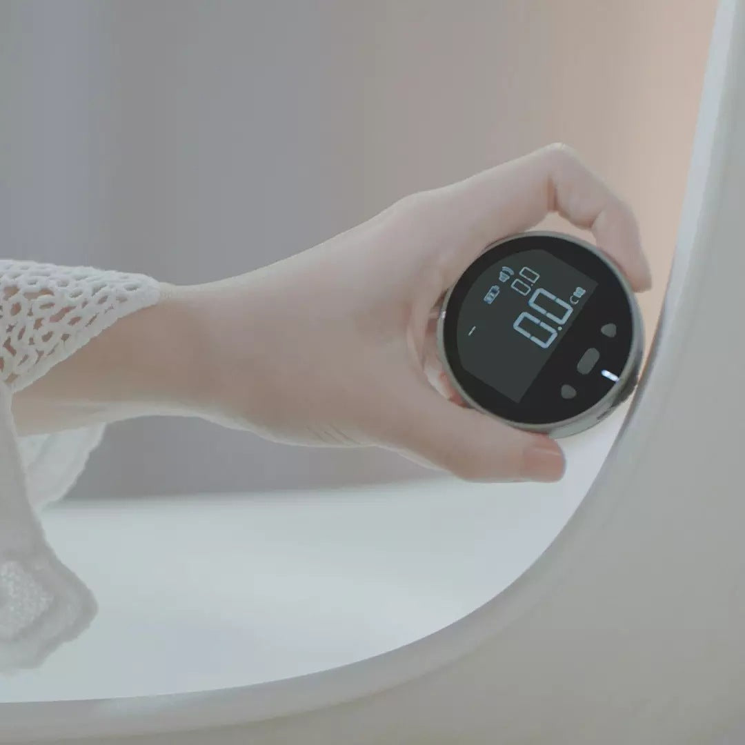 Digital Measuring Tape with LCD Display in hand