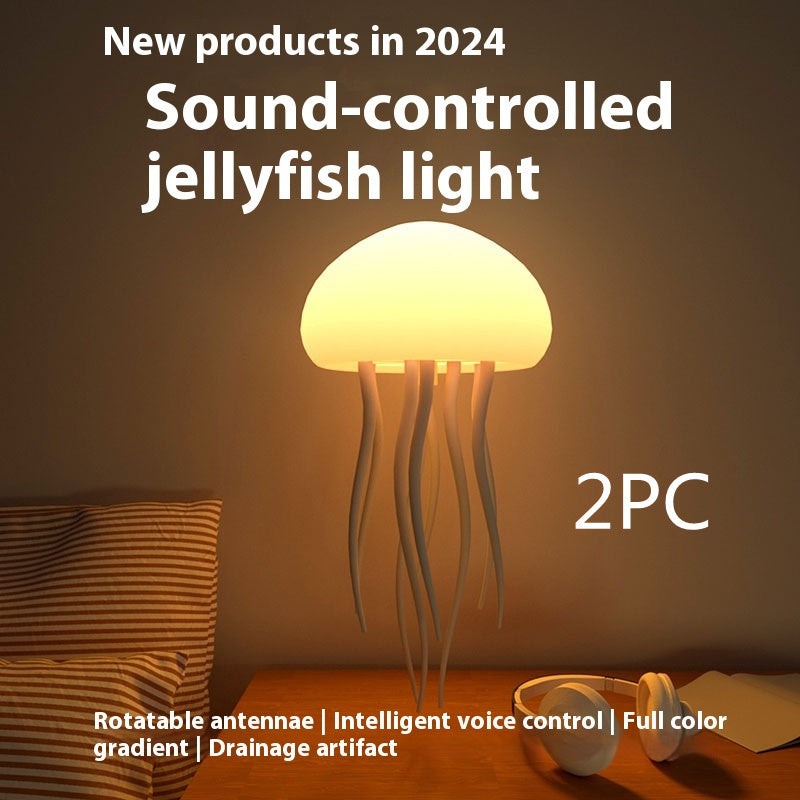 Jellyfish Mood Lamp LED Night Light for Desk or Bedroom