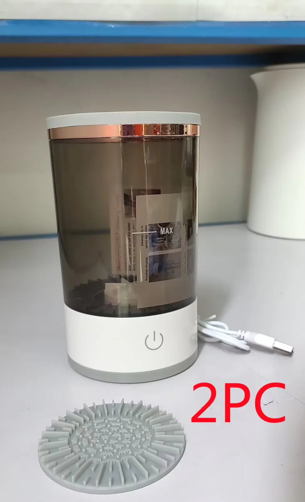 Portable USB Makeup Brush Cleaner – Automatic & Fast Cleaning Tool
