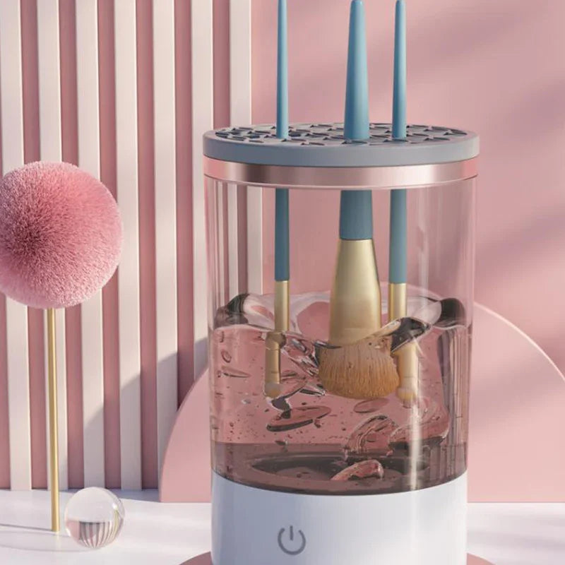USB Makeup Brush Cleaner – Fast Cleaning Tool – Pink Style"